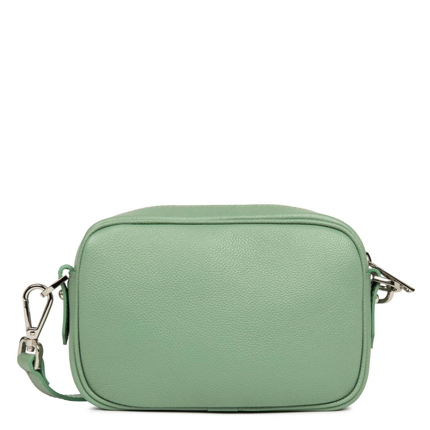 Sac trotteur zippé Lancaster Firenze en cuir 480-001-JADEANTIC Vert Jade Anrtic dos