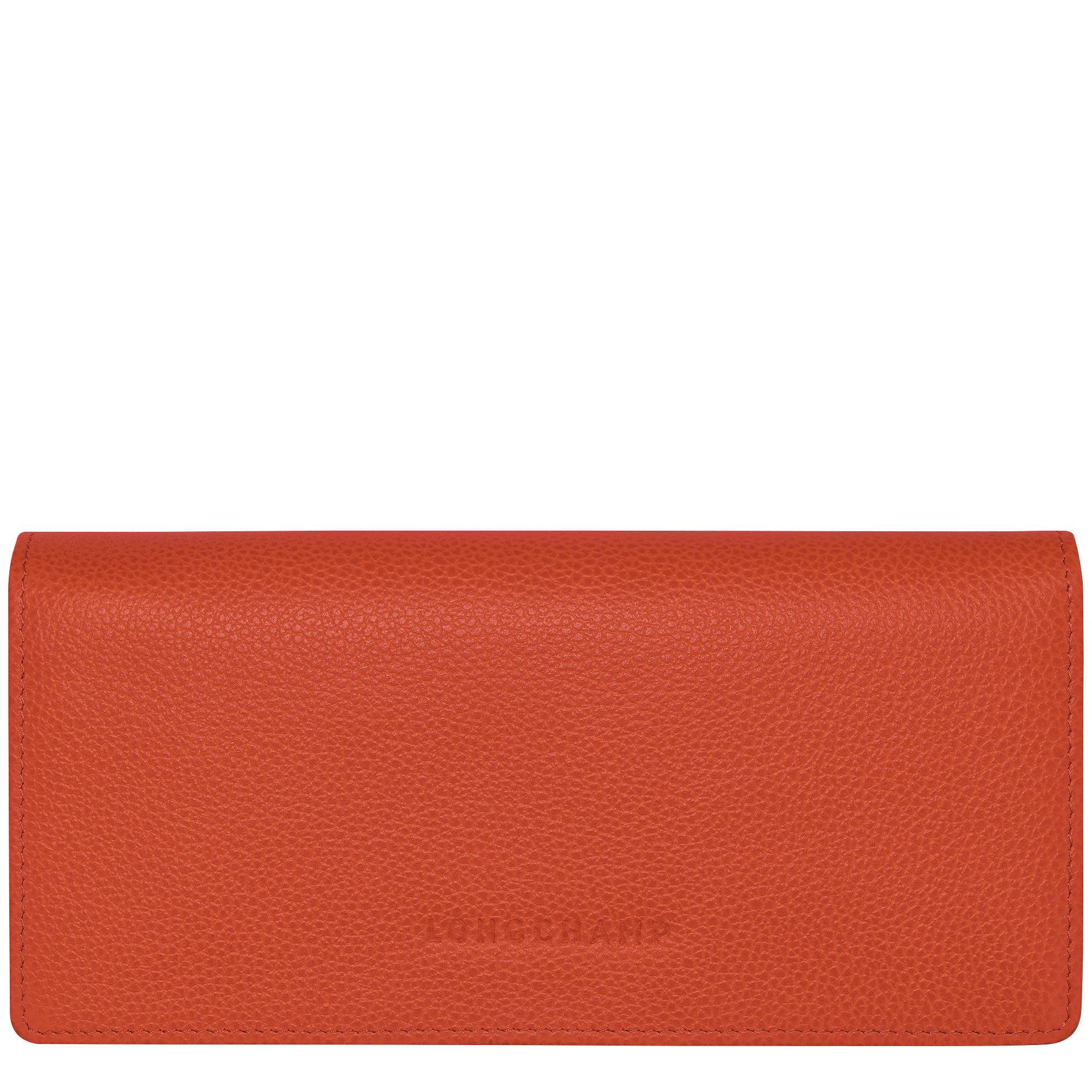 Portefeuille long à rabat Longchamp Le Foulonné L3044021685 Paprika (Orange)