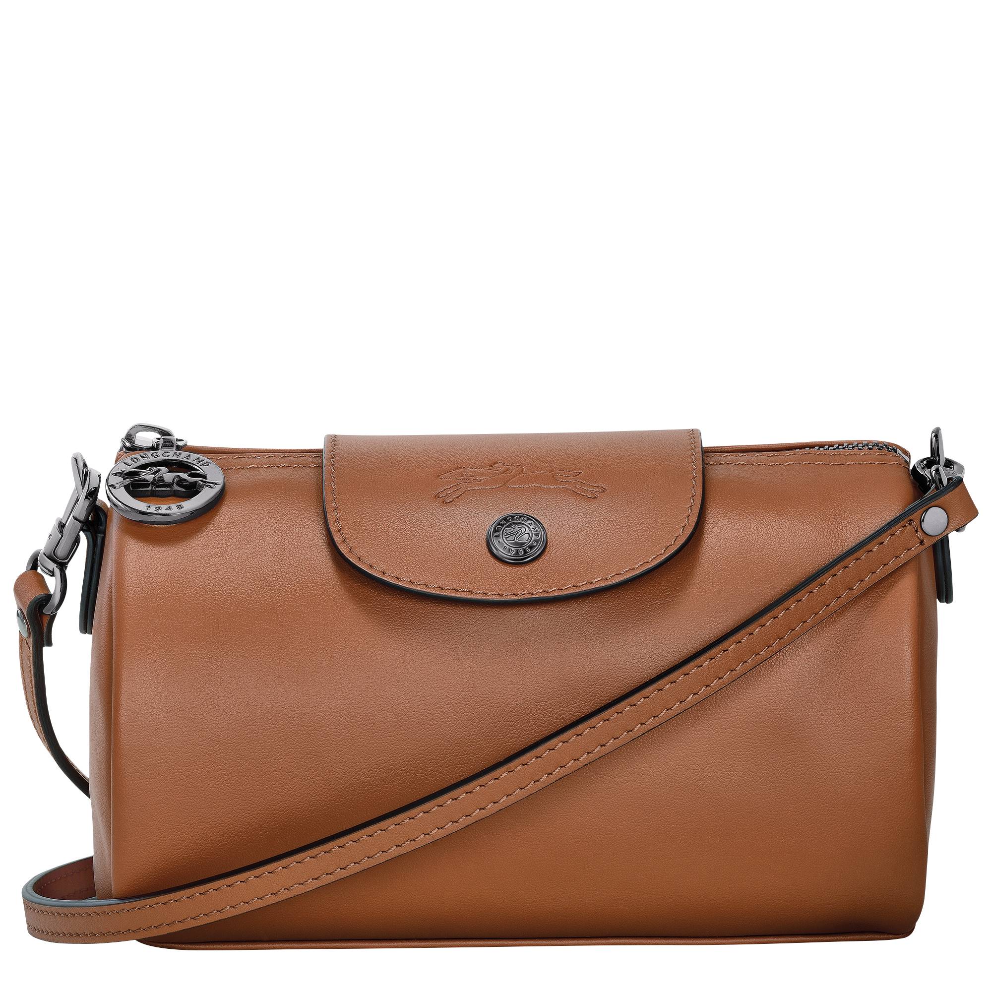 Sac bandoulière cylindrique Le Pliage Xtra XS Longchamp 10255987 504 Cognac, vue de face