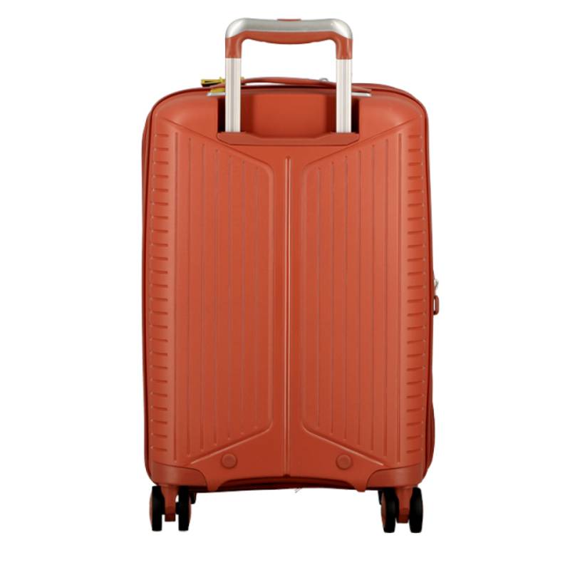 Valise cabine Jump Évaé 4 roues Extensible 32/41 L couleur Terracotta, vue de dos