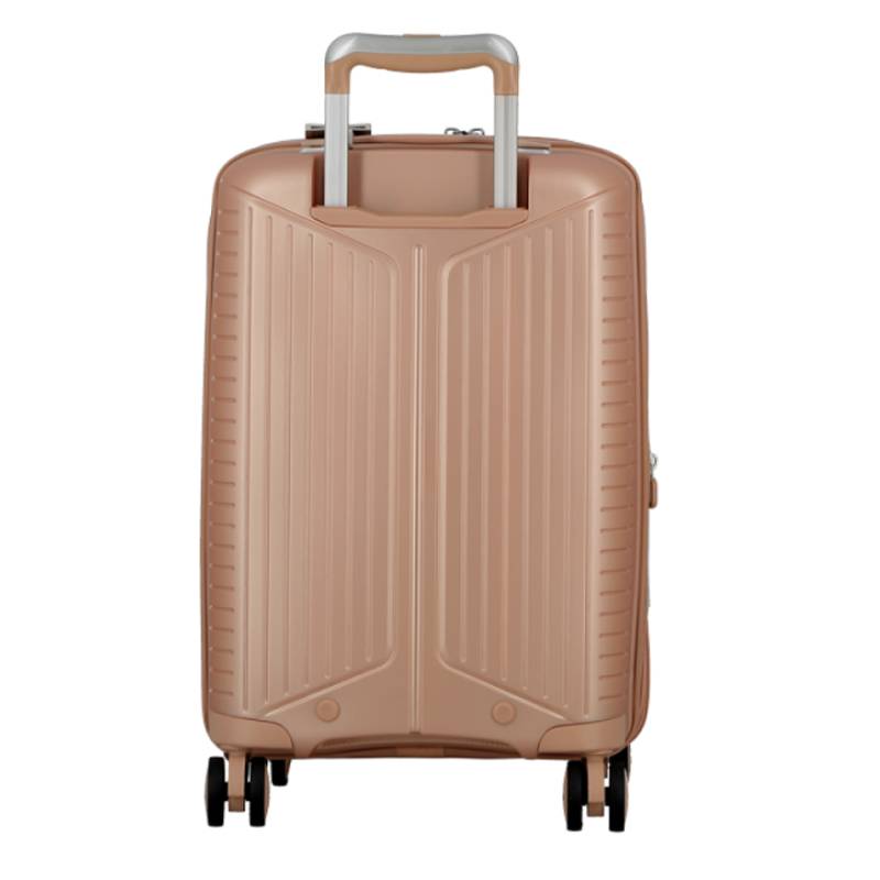 Valise 4 roues extensible Jump Évaé 70/83 L EV24 couleur Rose, vue de dos