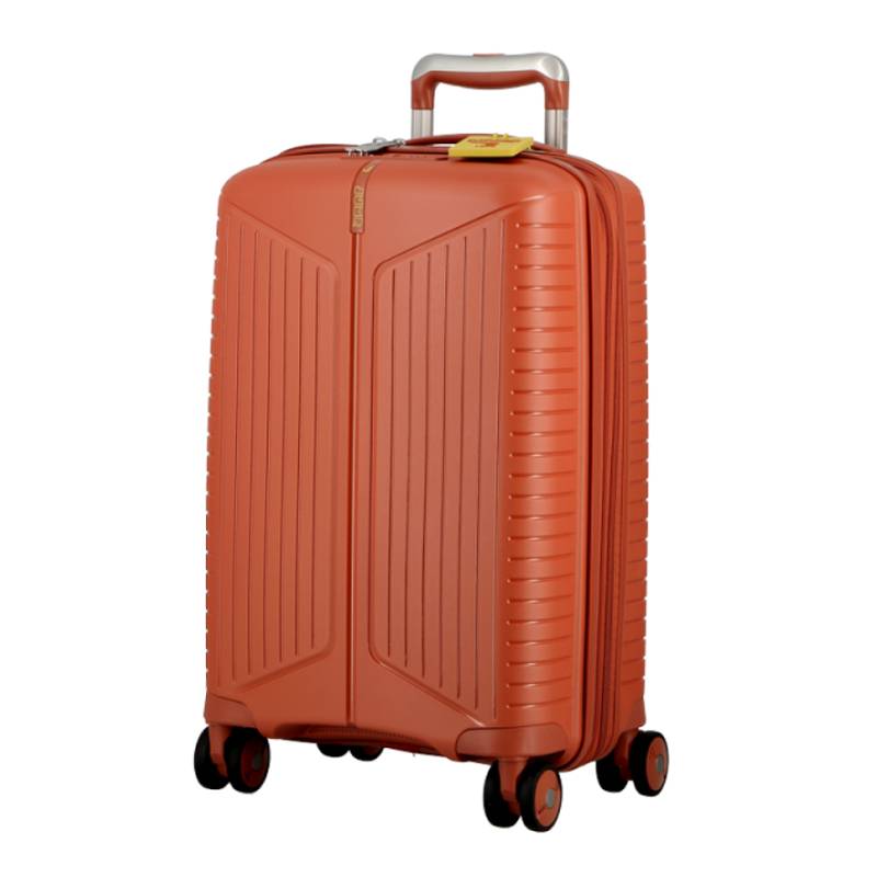 Valise 4 roues extensible Jump Évaé 70/83 L EV24 couleur Terracotta, vue de profil