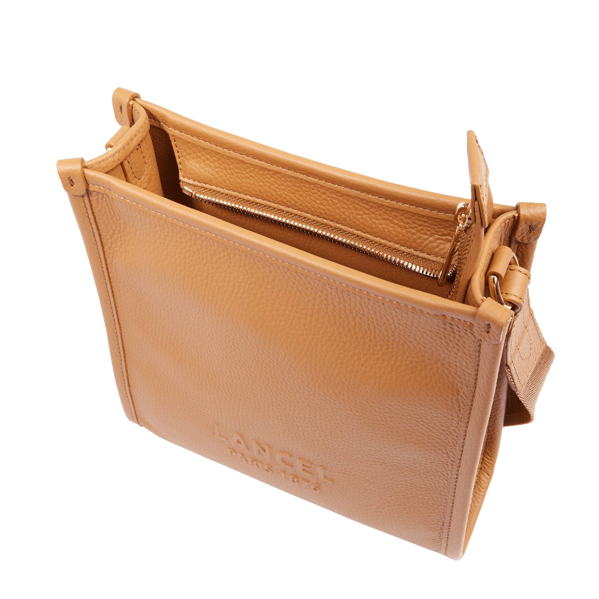 Sac porte croise S Lancel Jour en cuir graine A13172