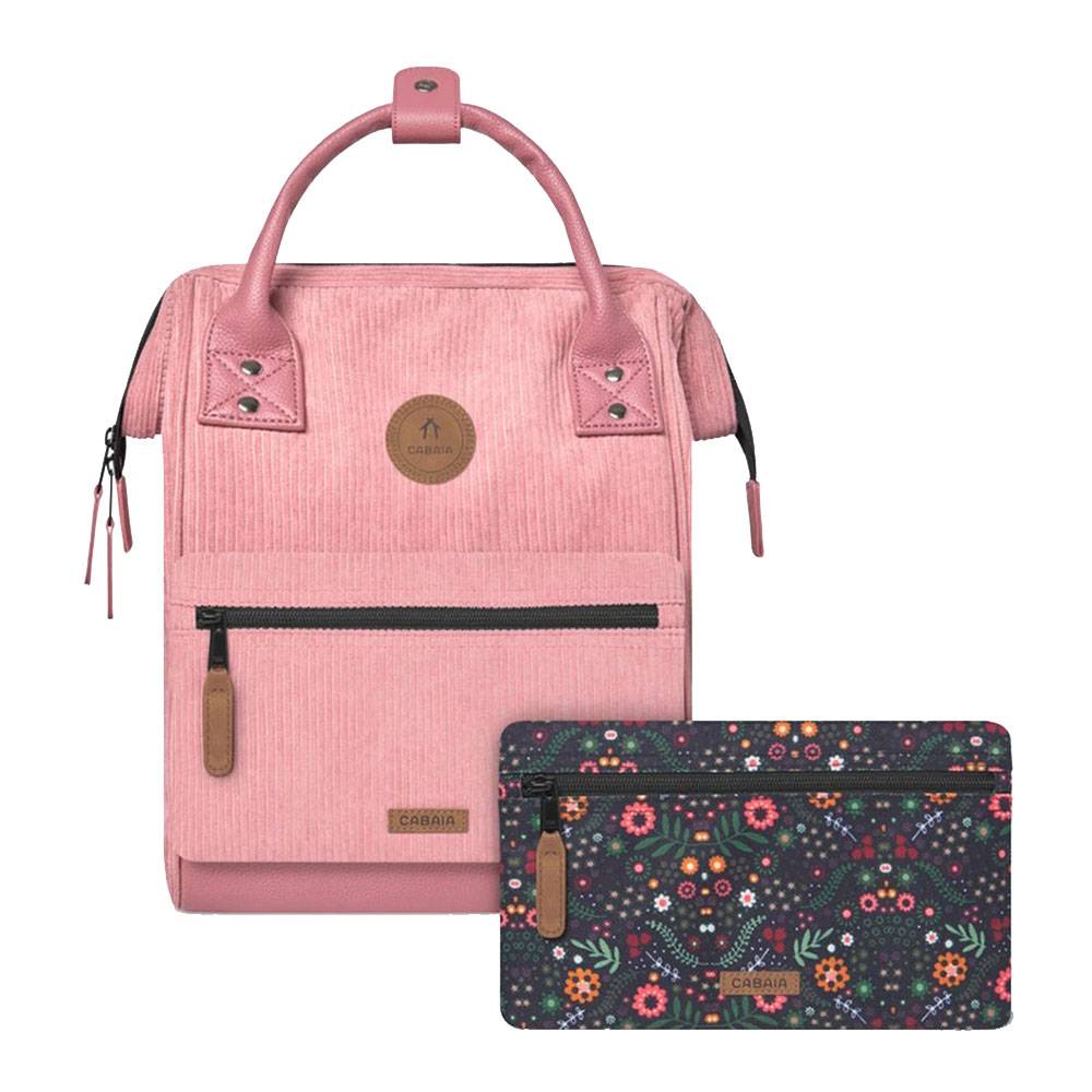 Petit sac à dos Cabaïa Adventurer Mini Gold Coast
(rose), vue de face avec pochette