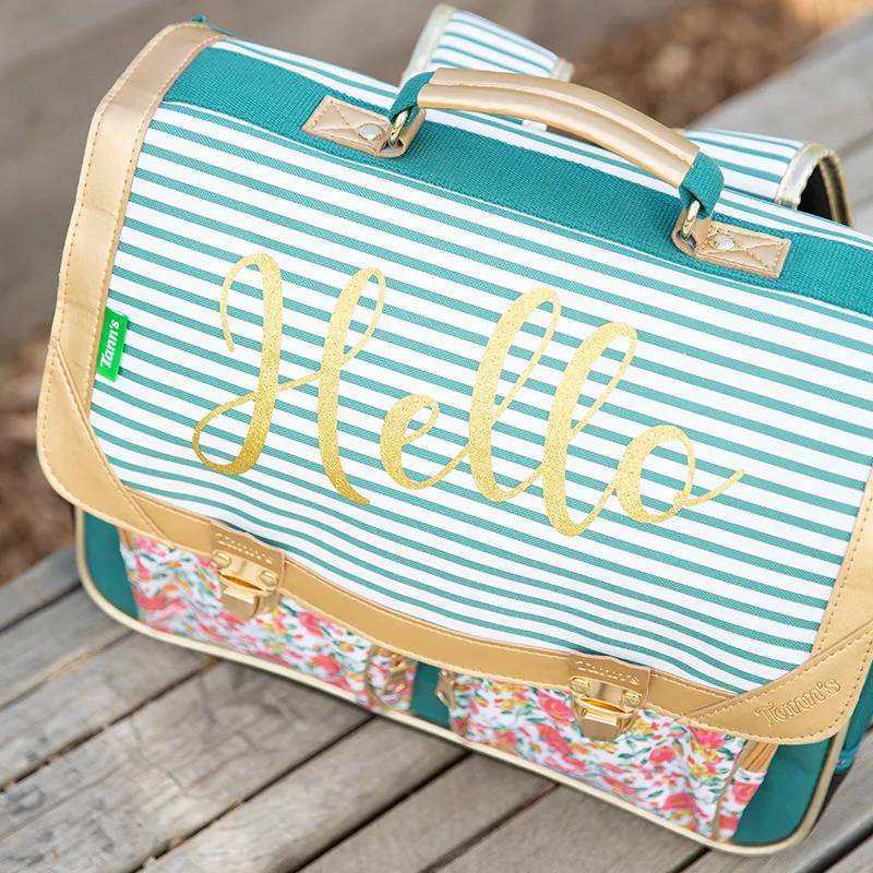 Cartable Tann s Lucie Fleuri 2 Boucles 44222. CP CE1 CE2