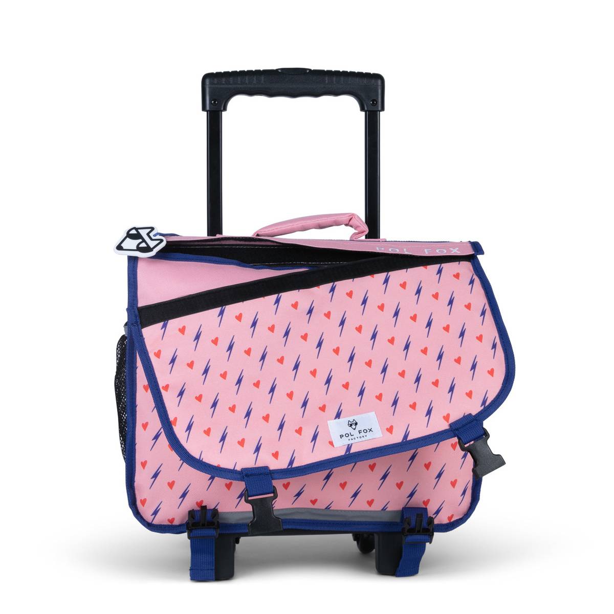 Cartable a roulettes 38cm Pol Fox Heart CP CE1 CE2