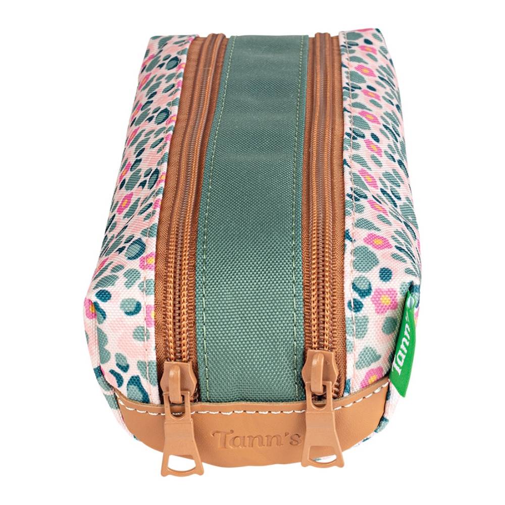 Trousse Double Tann's Les Fantaisies Iris 12267 couleur rose/vert, vue de dessus