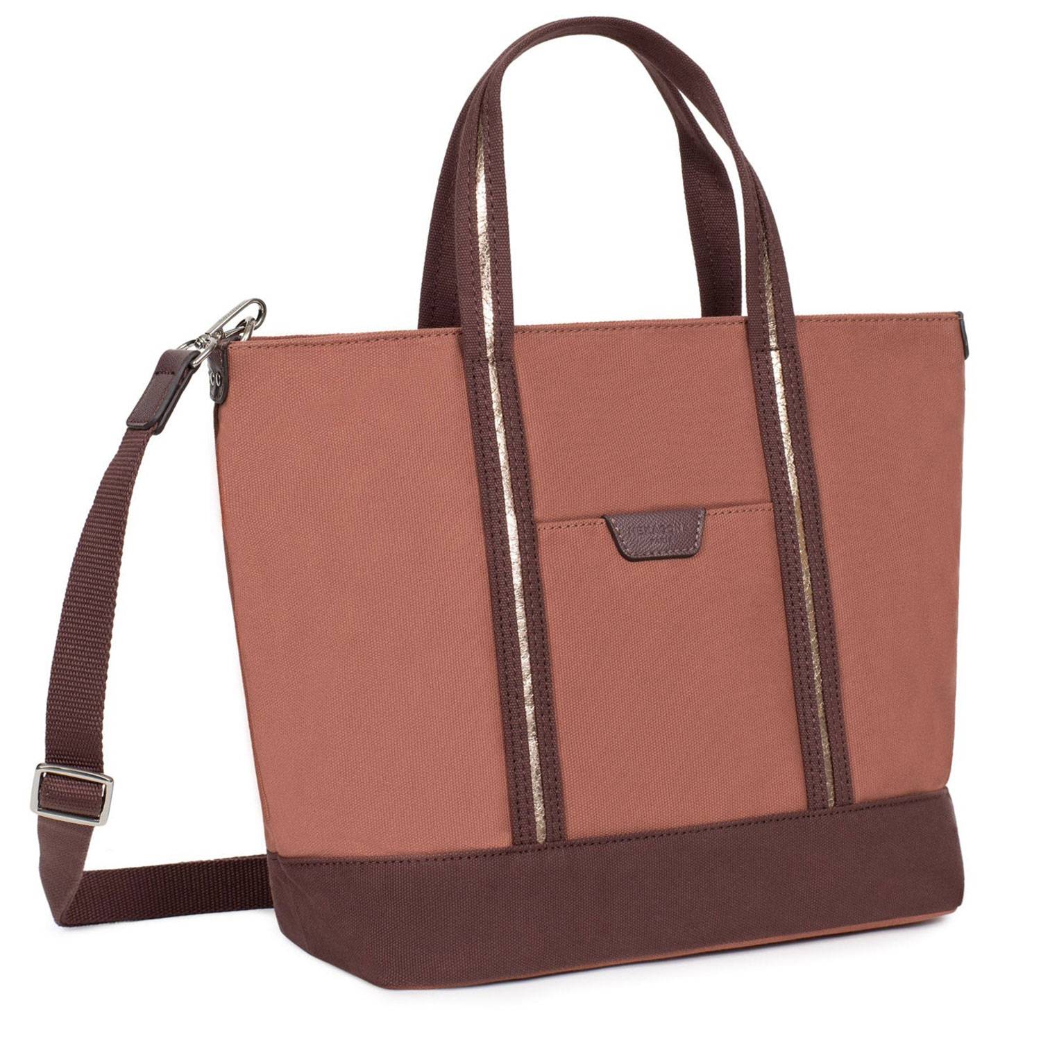 Sac cabas A4 Hexagona porté main Kaya 5920057 3600 couleur Vieux rose, vue de profil