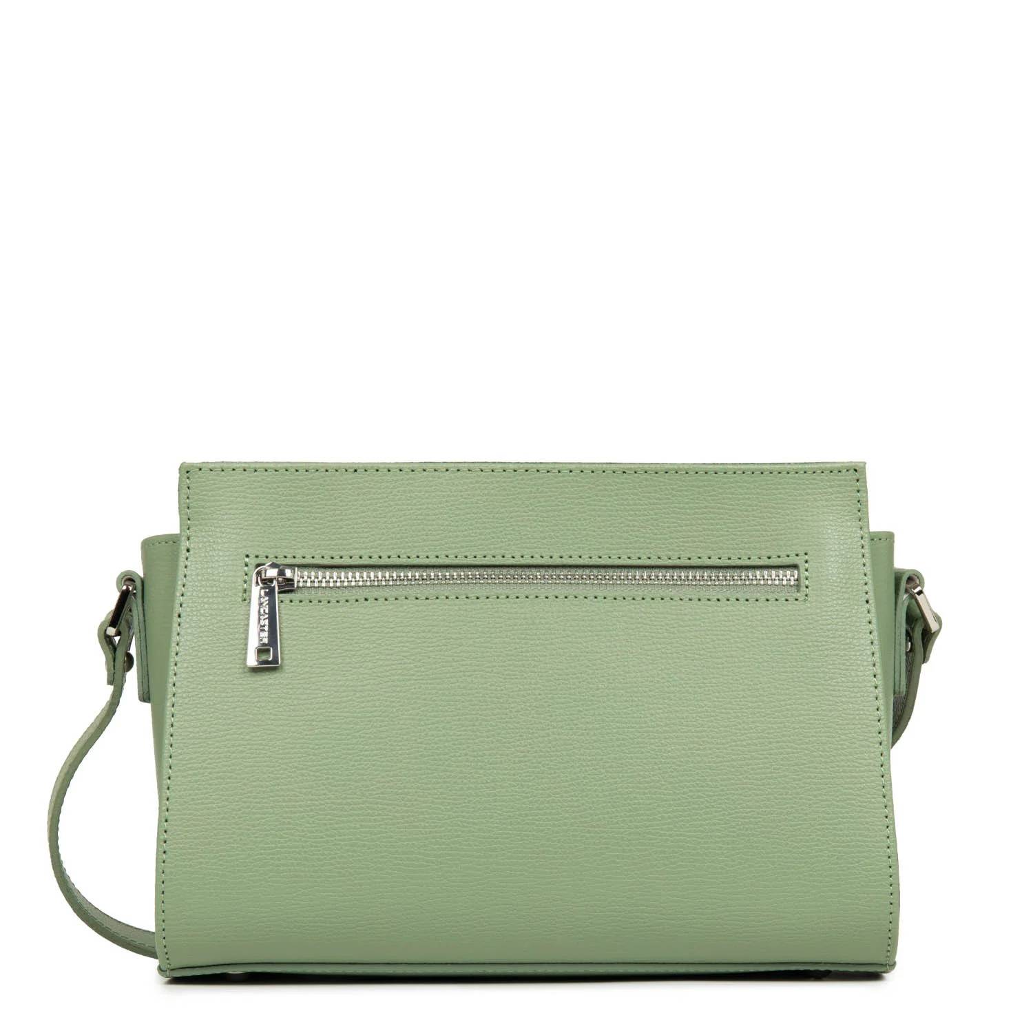 Sac trotteur zippé Lancaster Sierra en cuir 438-007-JADEANTIC (Vert jade antic) dos