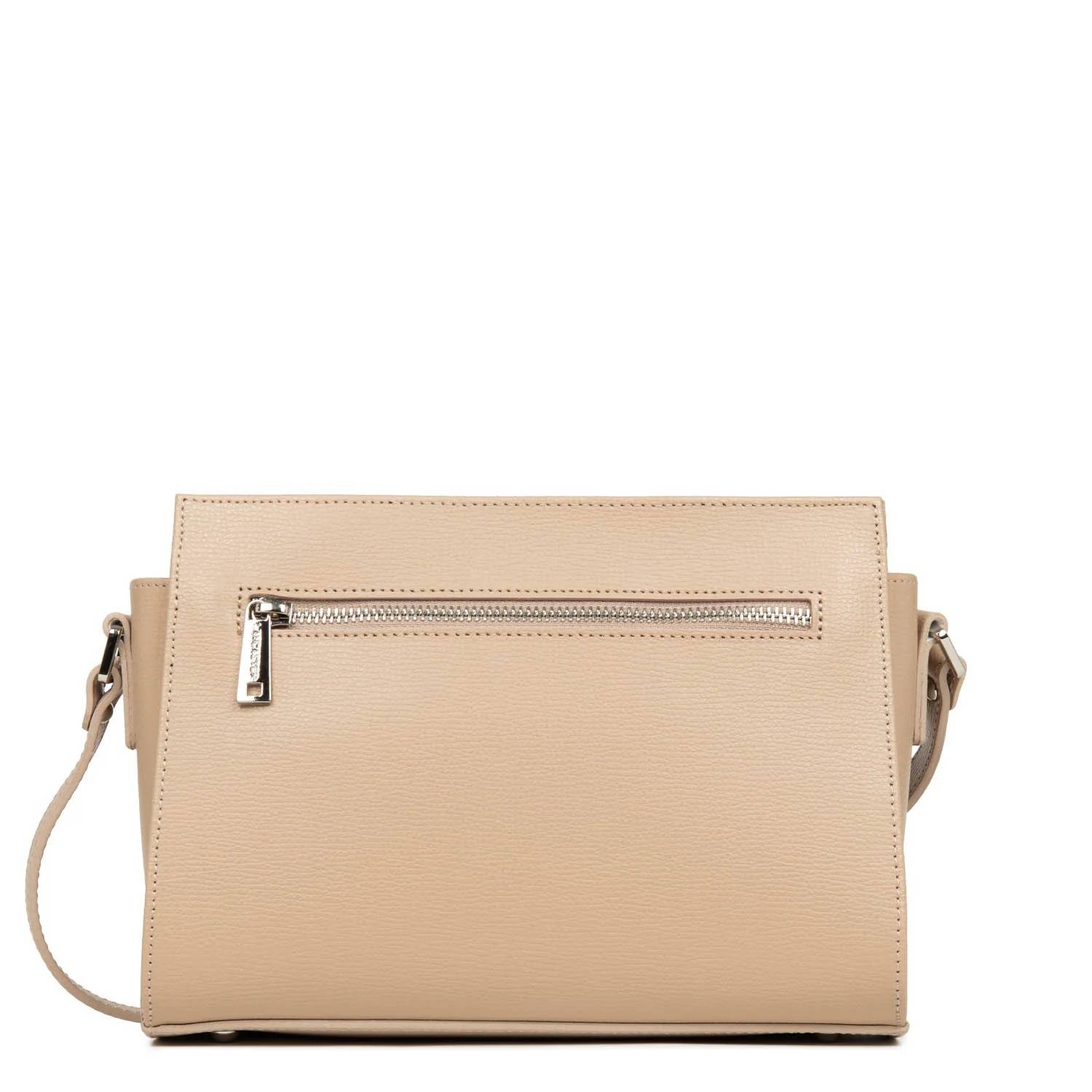 Sac trotteur zippé Lancaster Sierra en cuir 438-007-BEIGEFONCE (Beige foncé) dos