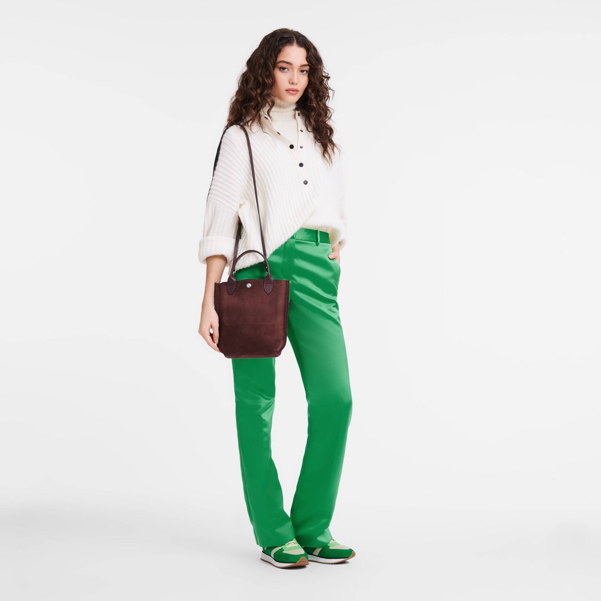 Sac porte main XS Cabas Longchamp Velours 10276HFO