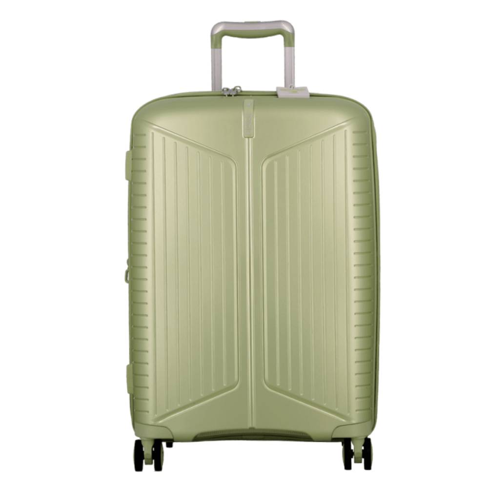 Valise 4 roues extensible Jump Évaé 70/83 L EV24VERT couleur vert, vue de face