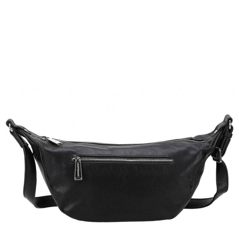 Sac banane Arthur & Aston bandoulière ajustable Giulia A180-04 A couleur noir, vue de dos