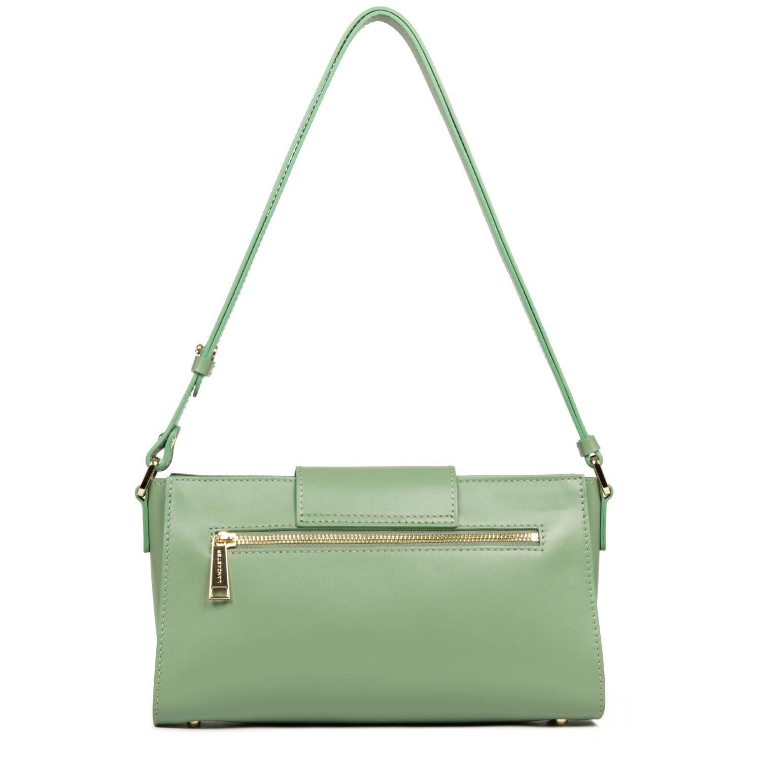 Sac trotteur à rabat aimanté Lancaster Paris PAD 480-055-JA/AN, couleur JADE ANTIC, vue de dos