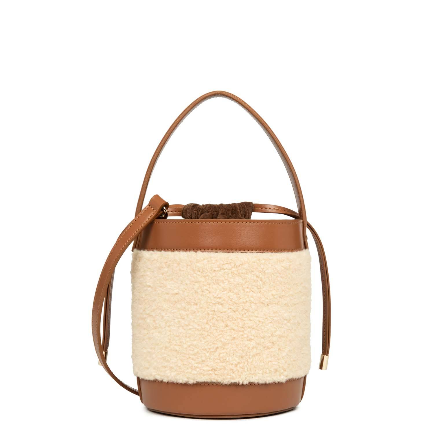 Sac seau effet polaire Seau polaire 518-020 CAMEL couleur Camel, vue de dos