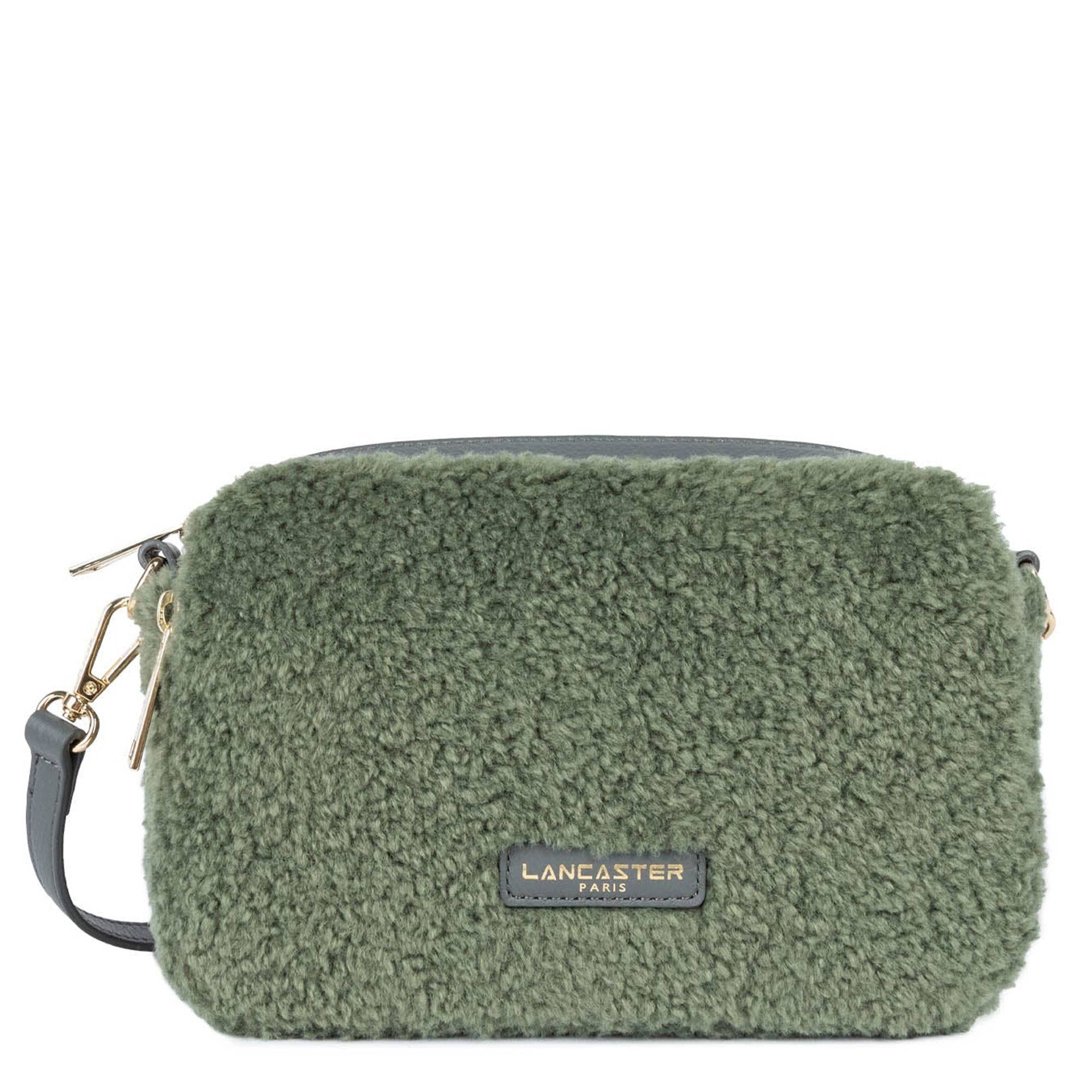 Sac trotteur Lancaster effet polaire Moumoute 518-022 JA/AN couleur  Jade antic, vue de face