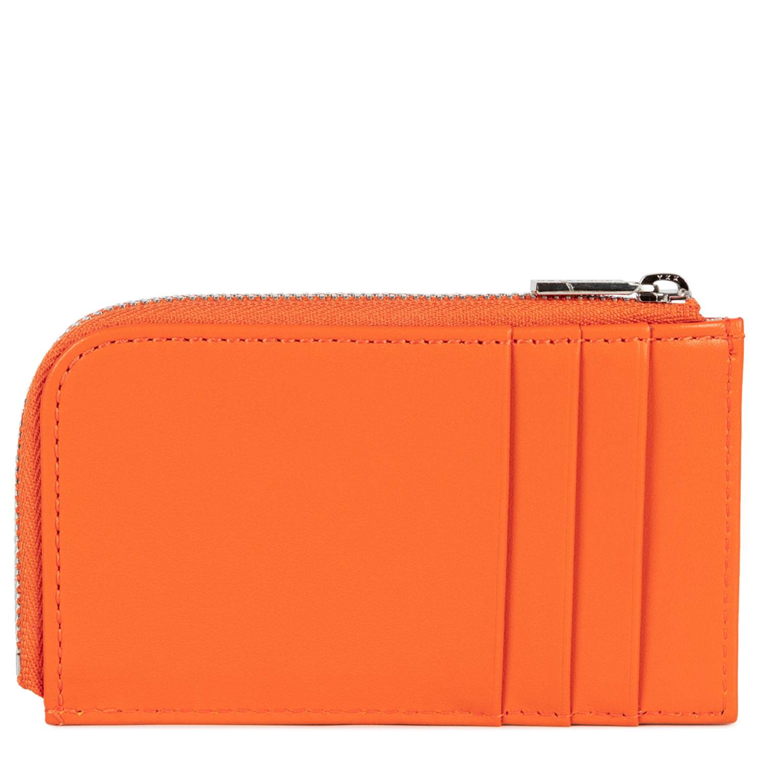 Porte-cartes Lancaster en cuir lisse Paris PM 131-031 ORANGE  couleur orange, vue de dos