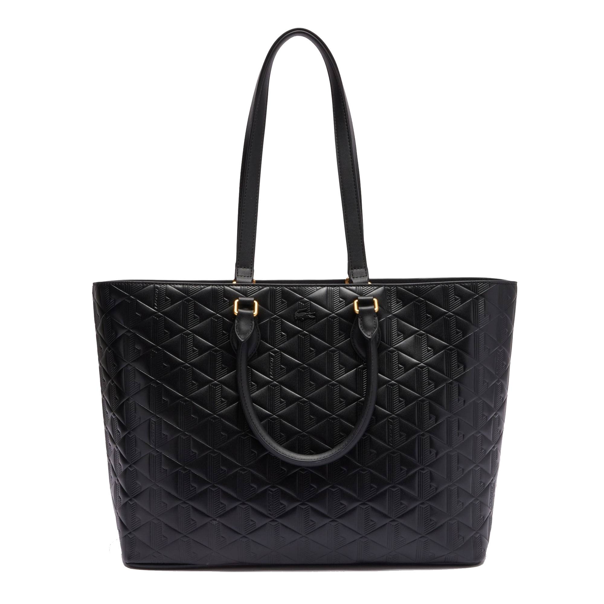 Cabas noir lacoste shop