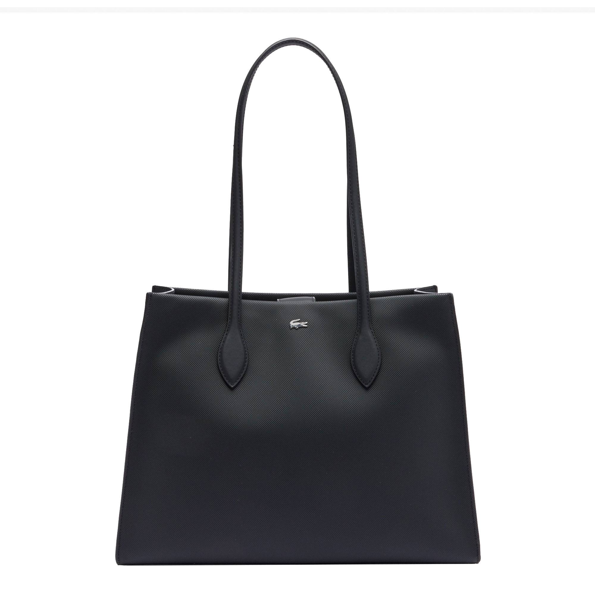 Sac cabas moyen Lacoste Daily City NF4760DZ 000, , couleur noir, vue de face