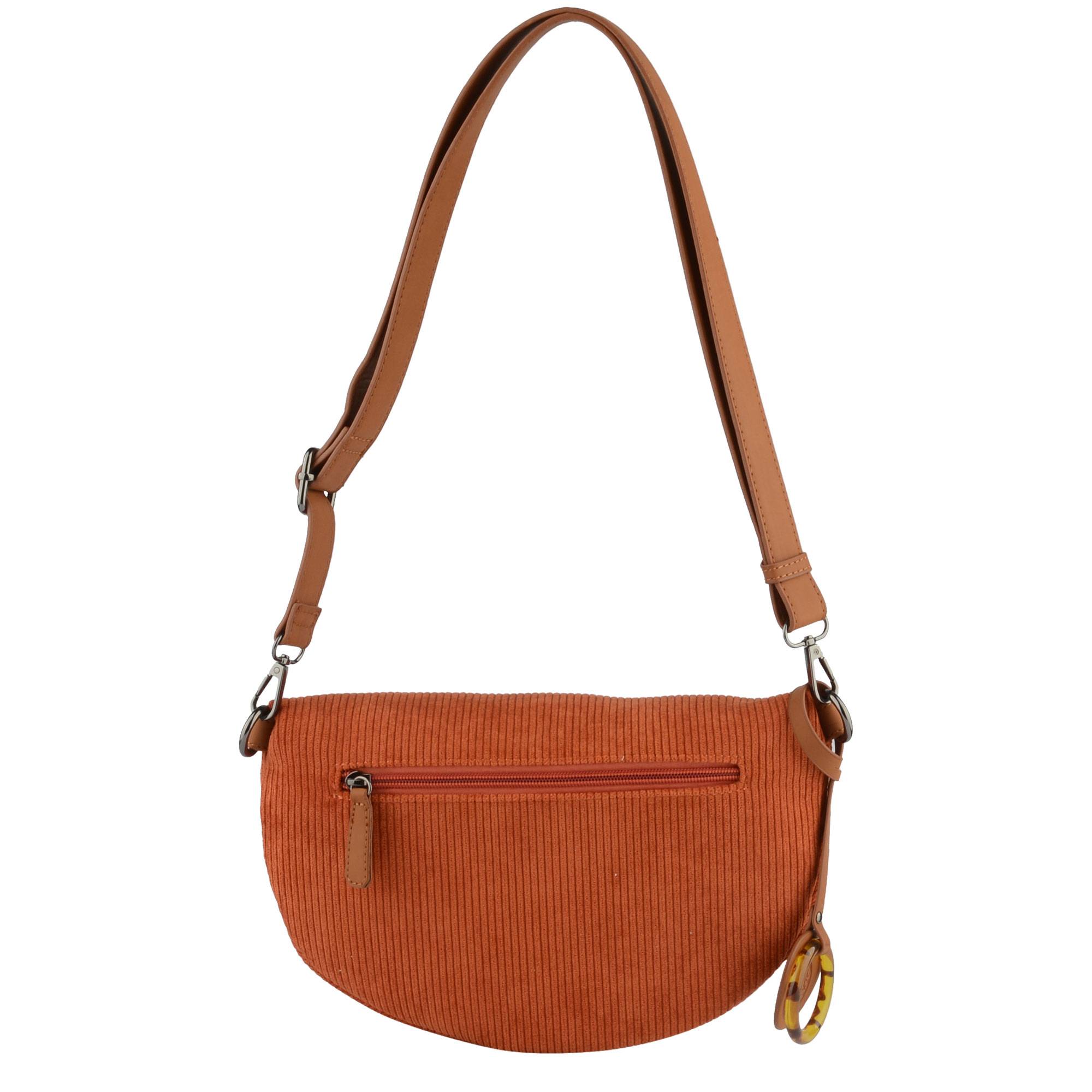 Sac Banane Francinel velours Harmonie 292364ORA couleur orange, vue de dos