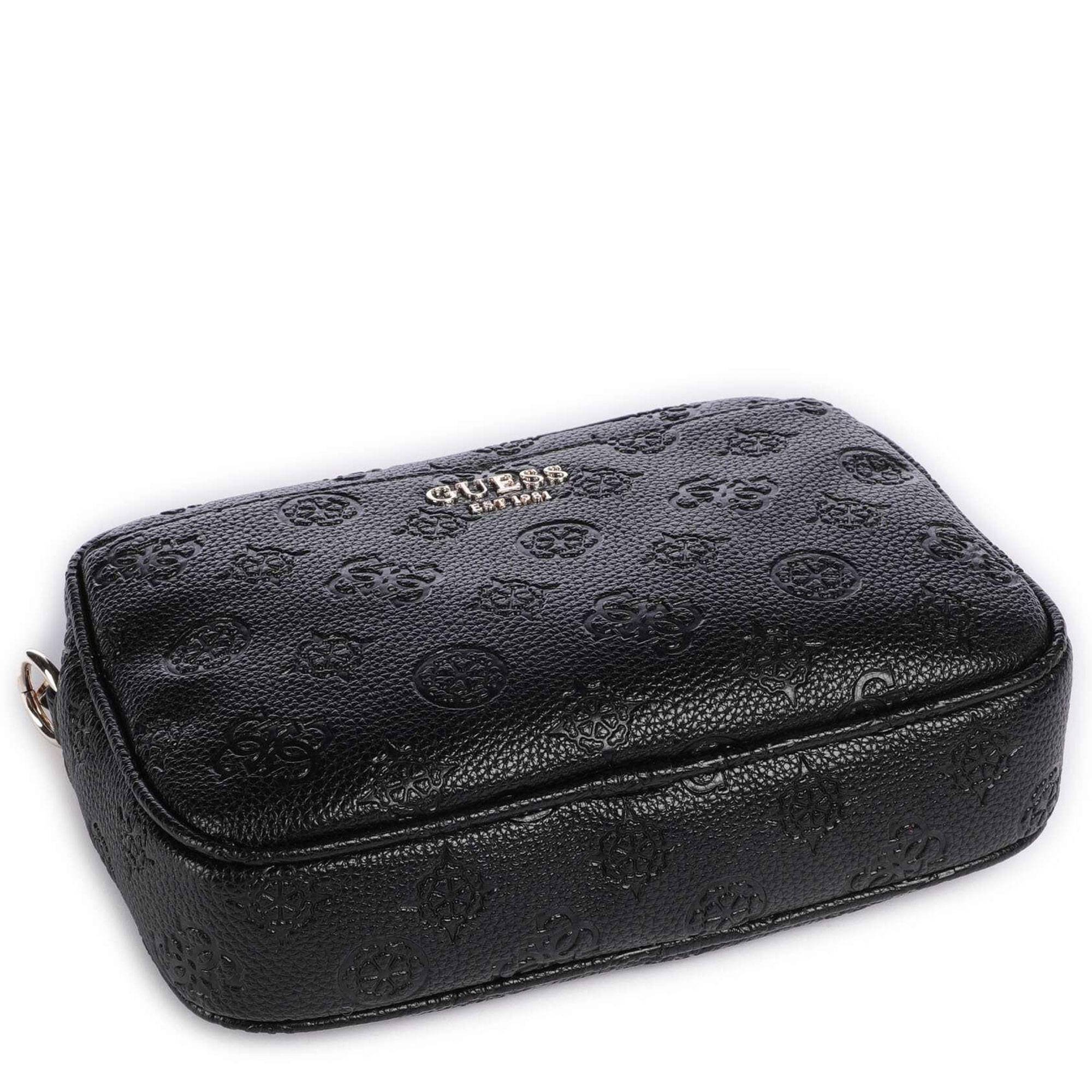 Sac bandoulière logo 4 G Guess Vikky HWPG9318140 BLO couleur noir, dessous