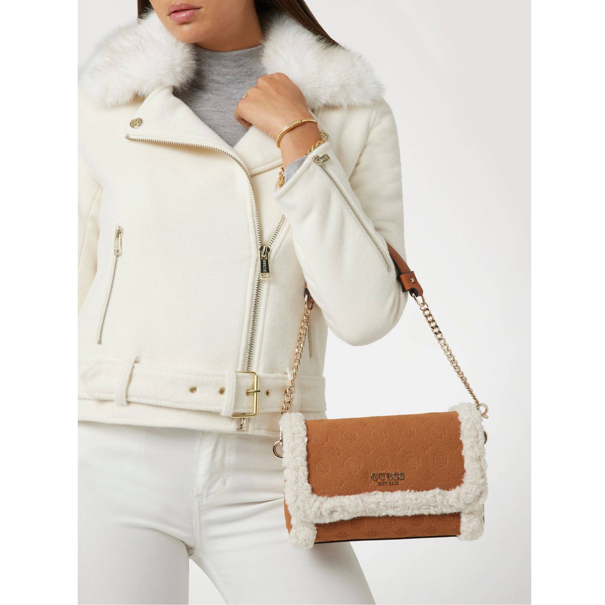 Sac guess fourrure discount
