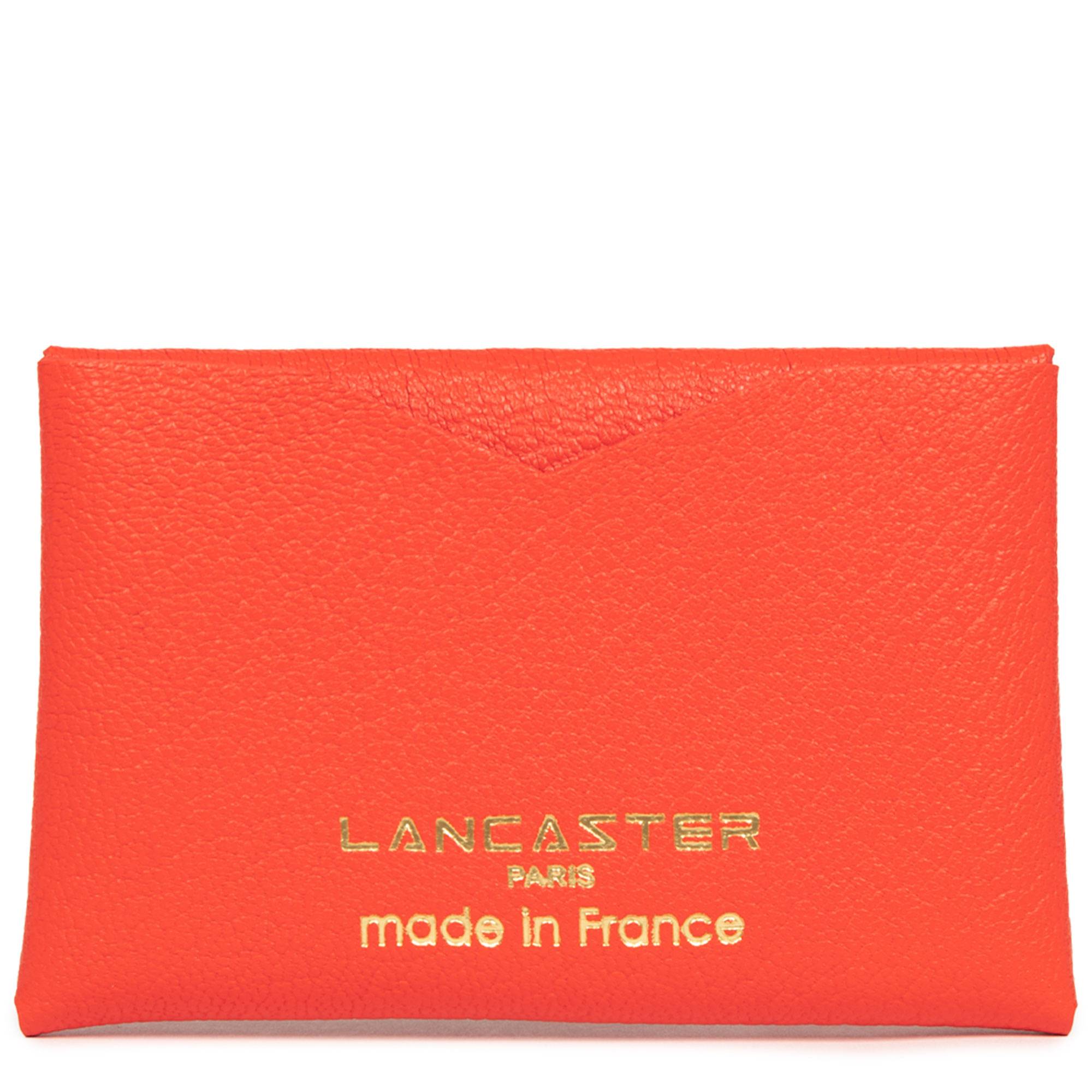 Porte-cartes à rabat avec pression Lancaster Studio 180-061-ORANG, couleur orange, vue de dos