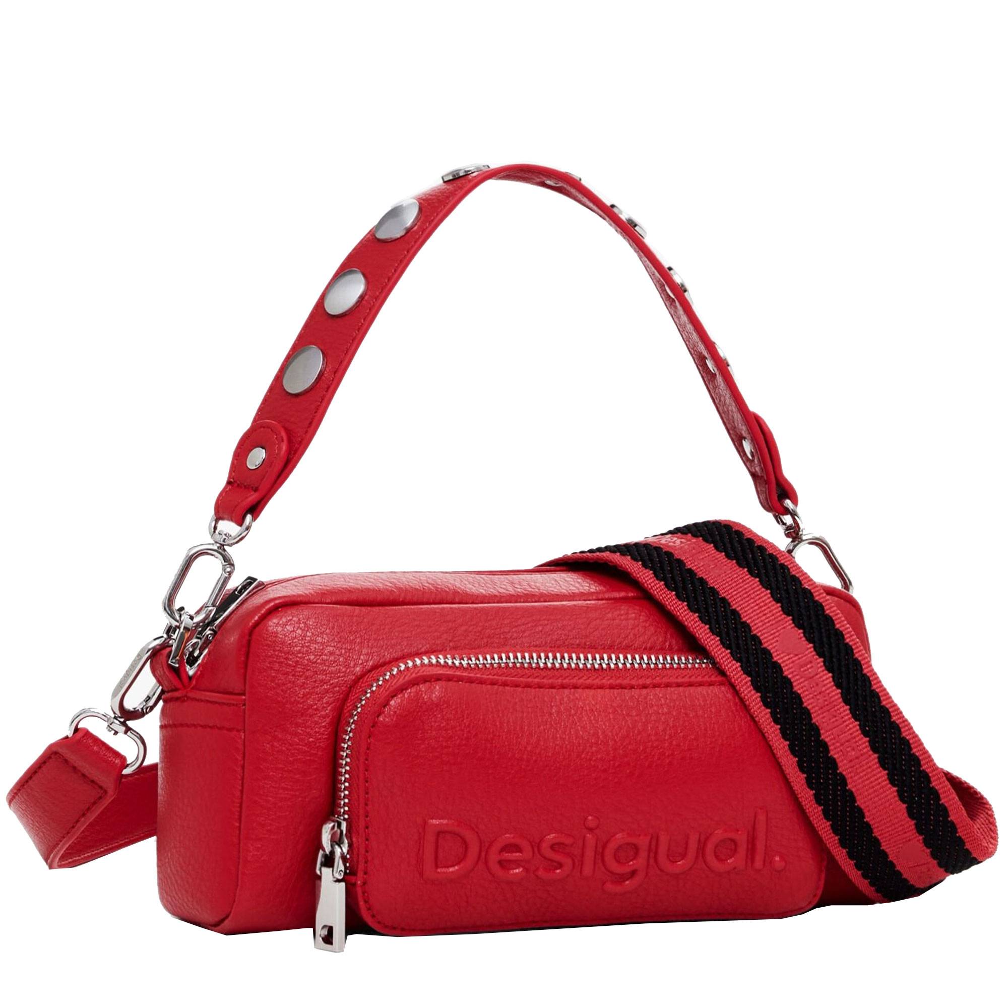 Petit sac porté épaule/croisé Desigual FW24 Prades 24WAXP99 3000 couleur rouge, vue de face