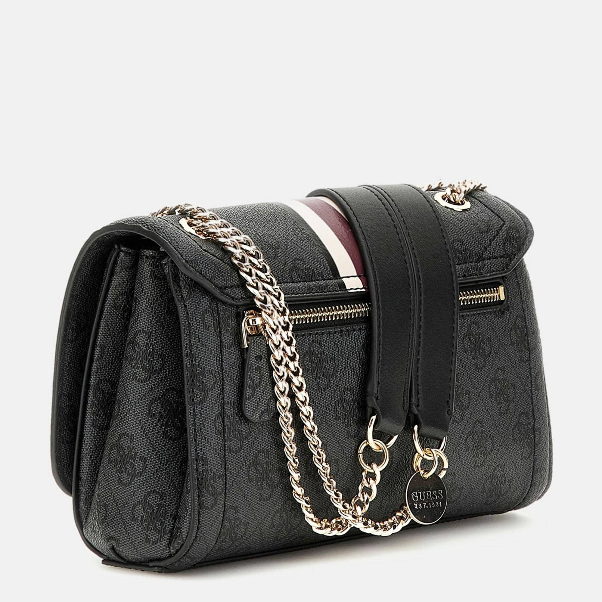 Mini sac à bandoulière Guess Noelle HWSS7879210  CLO, couleur noir, vue de coté