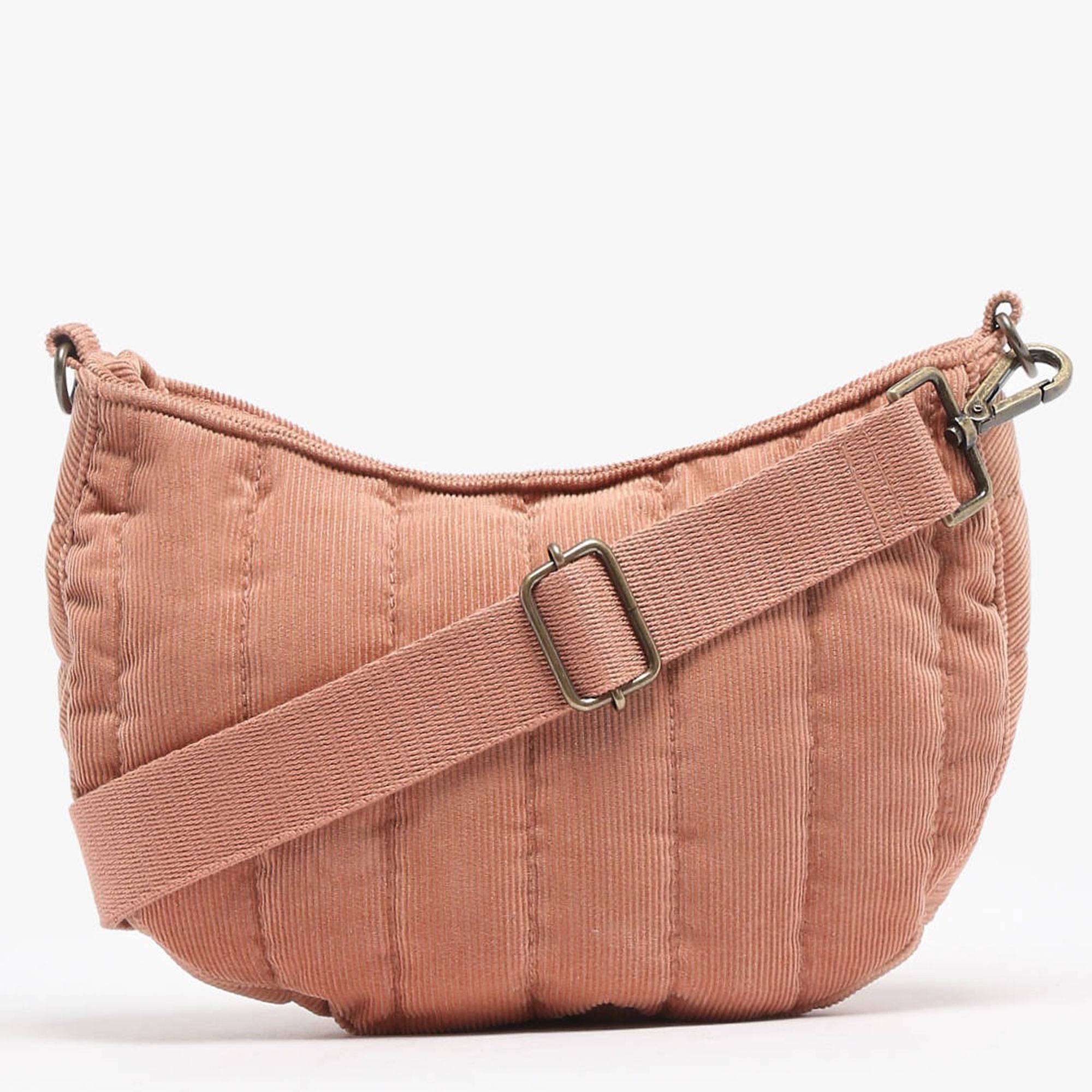 Sac bandoulière femme Woomen Ixora WIXO01 ROSE couleur woorose, vue de dos