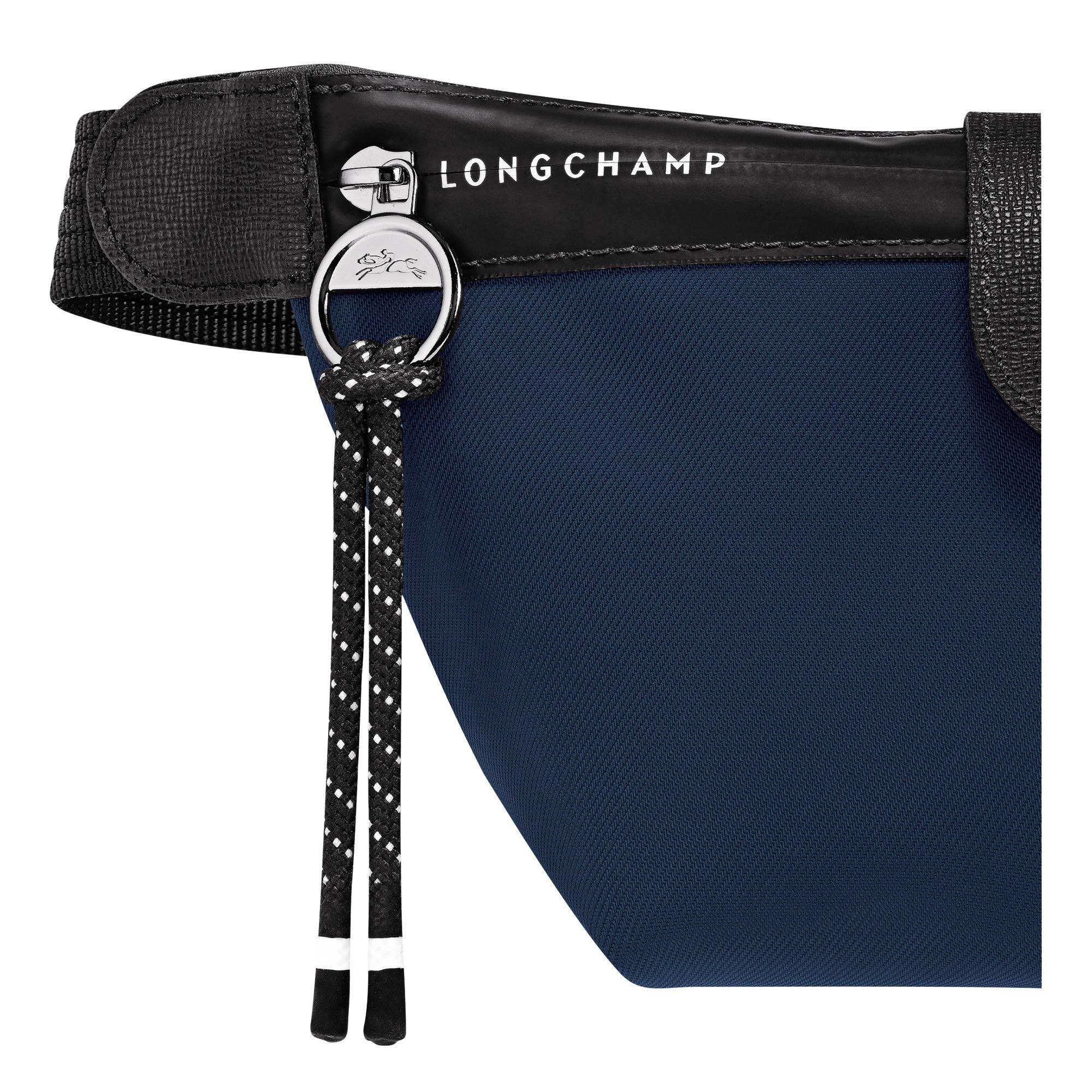 Sac banane M Longchamp Le Pliage Energy Toile 10256HSR006 Bleu Marine détail fermeture éclair