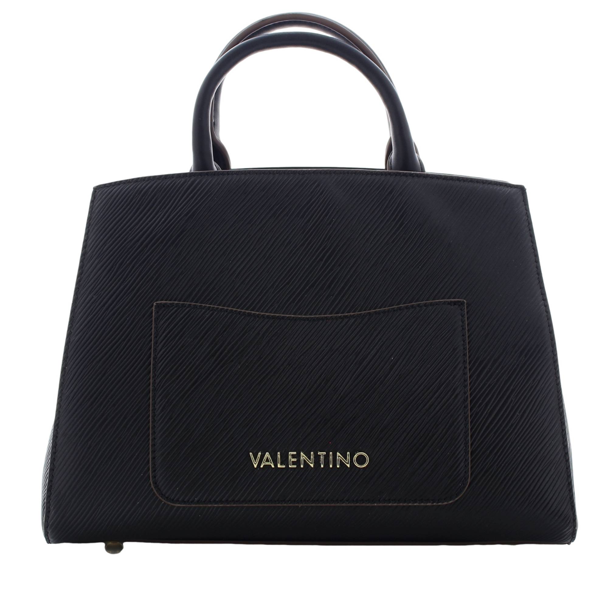 Sac shopping Valentino Bags porté main - travers Posillipo VBS8FU04 001 couleur noir, vue de face