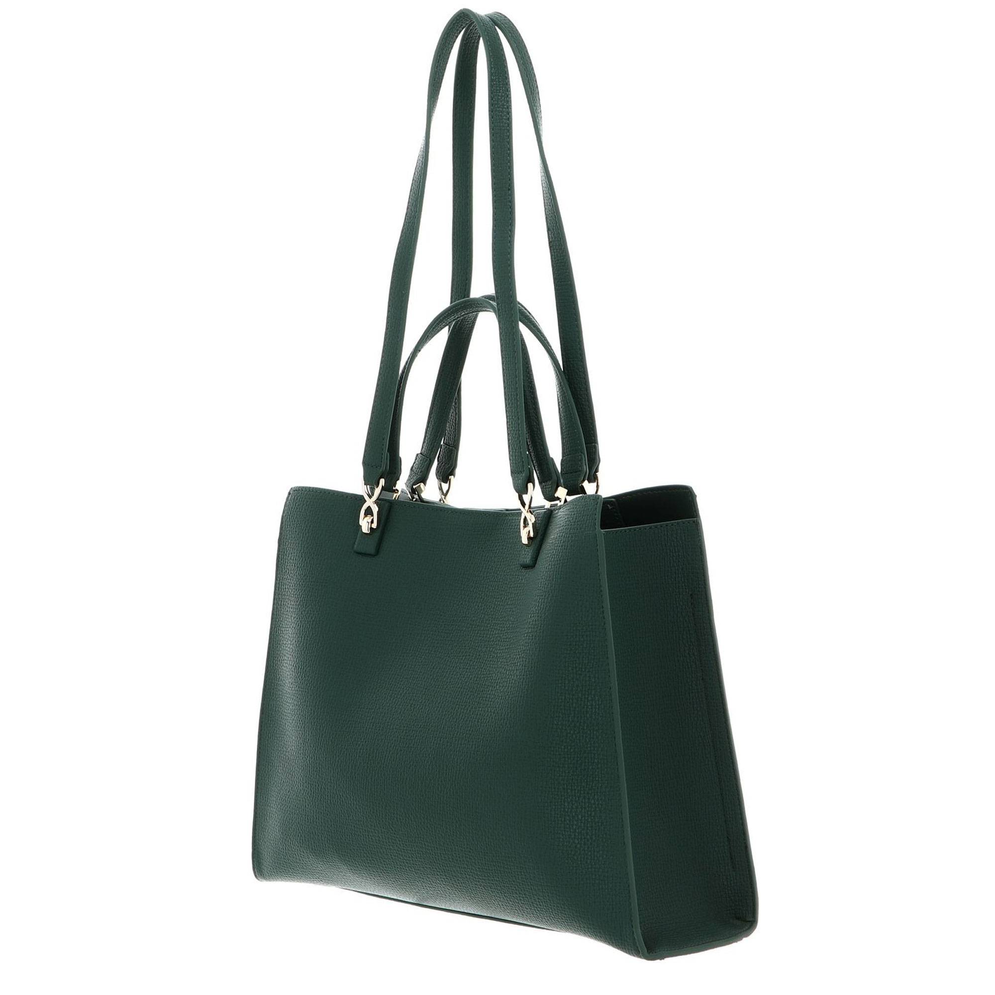 Sac shopping Valentino Bags Stereo VBS8GV01 p71 couleurt vert, vue de  côté