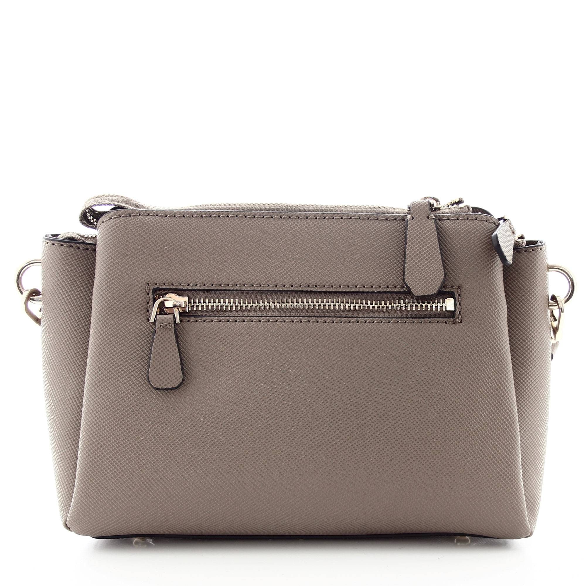 Sac bandoulière Guess Zippé 3 compartiments Noelle HWZG787912-DRT couleur Beige, vue de dos