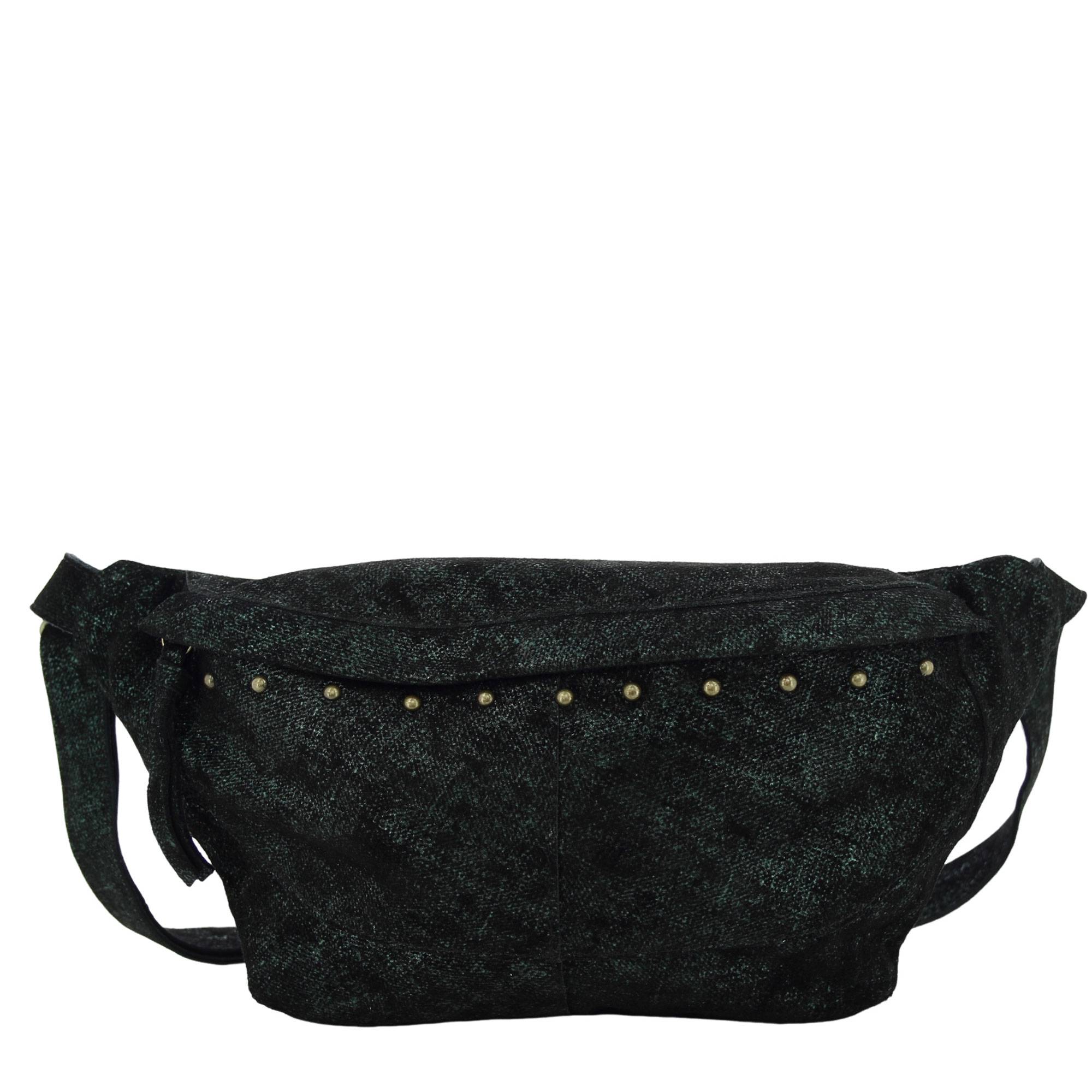 Sac banane femme Pieces Daino cuir cloute 17136453