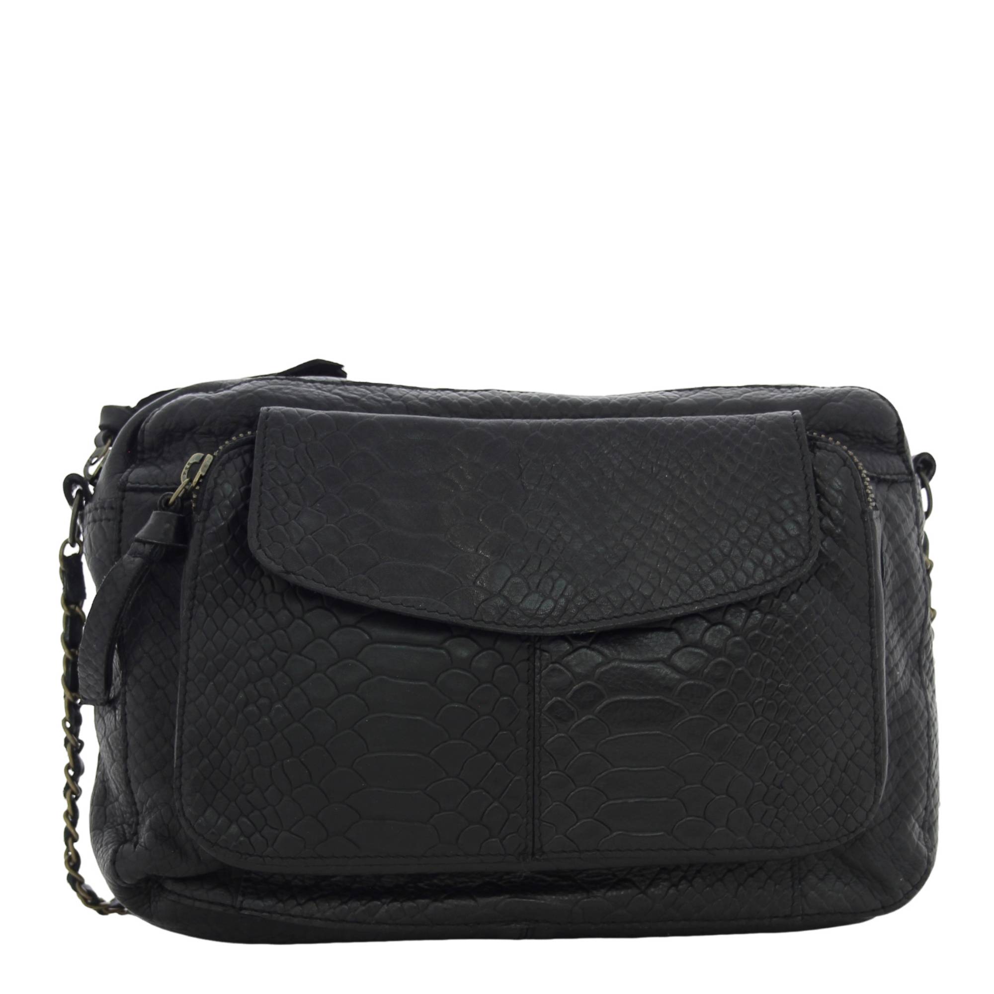 Sac bandouliere serpent noir outlet