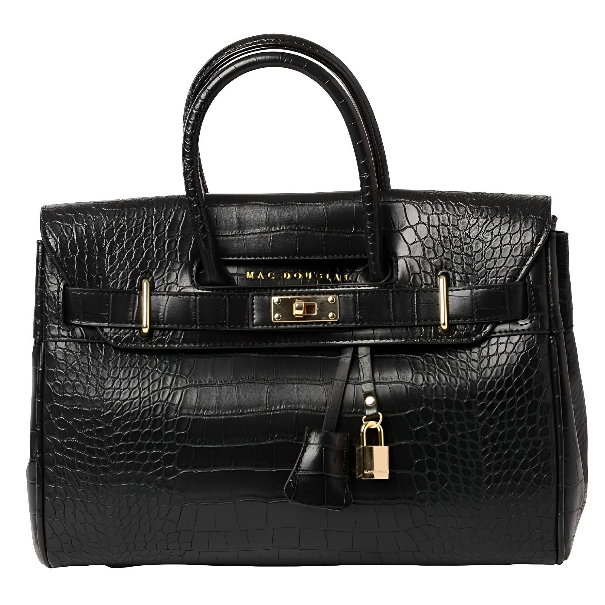 Sac a main Mac Douglas Pyla Meryl facon croco verni XS