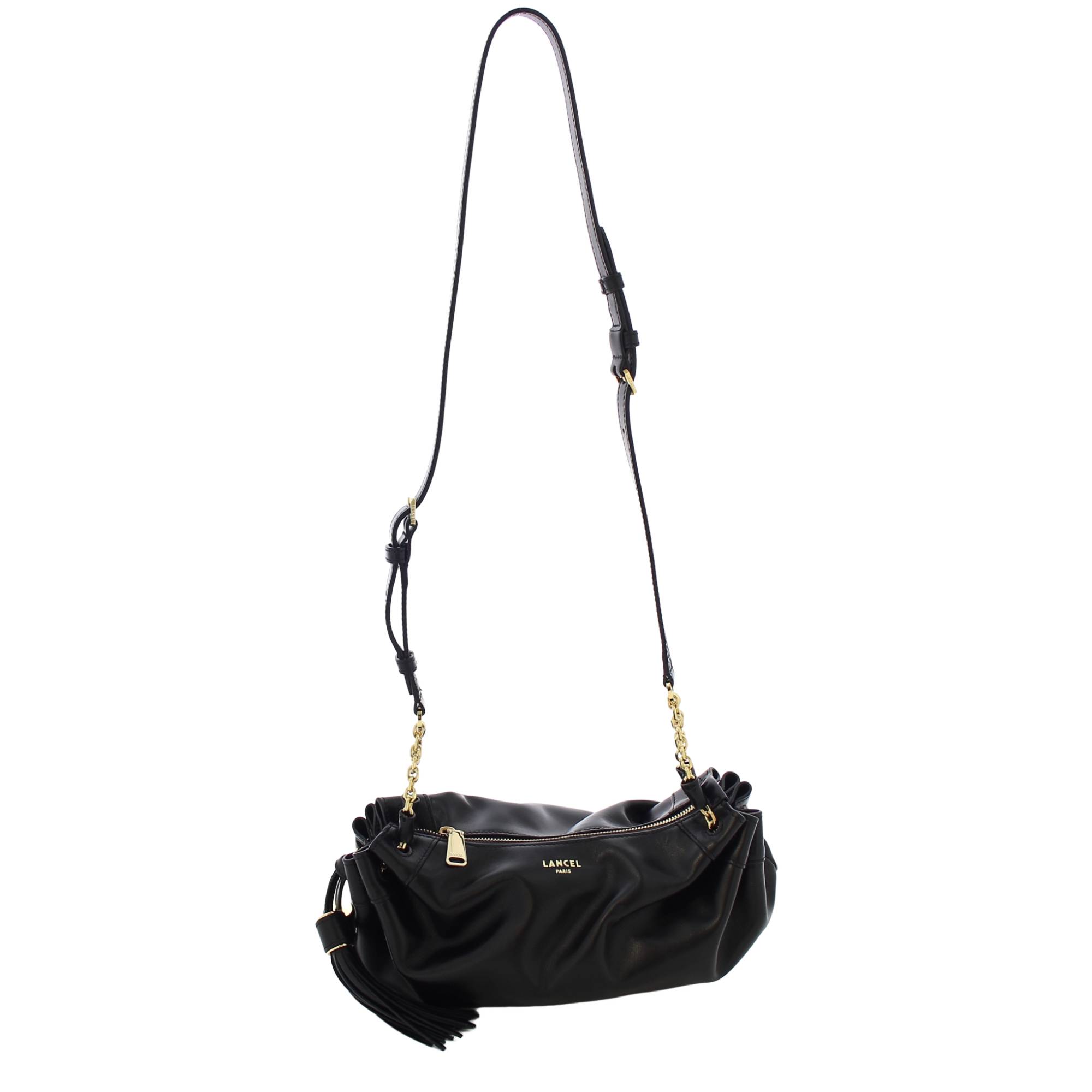 Mini sac croise Mabelle Lancel en cuir avec pompon A13355