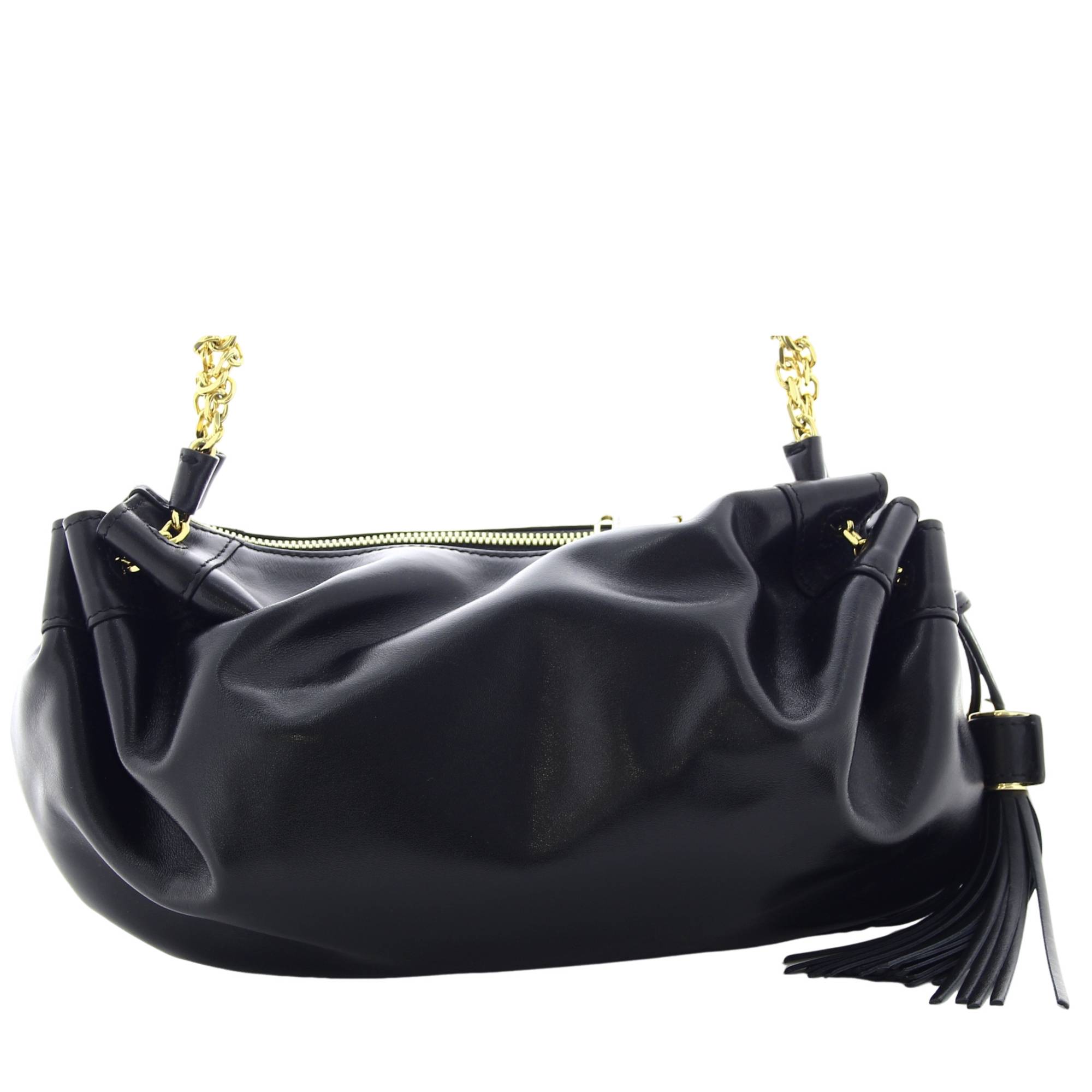 Mini sac croise Mabelle Lancel en cuir avec pompon A13355