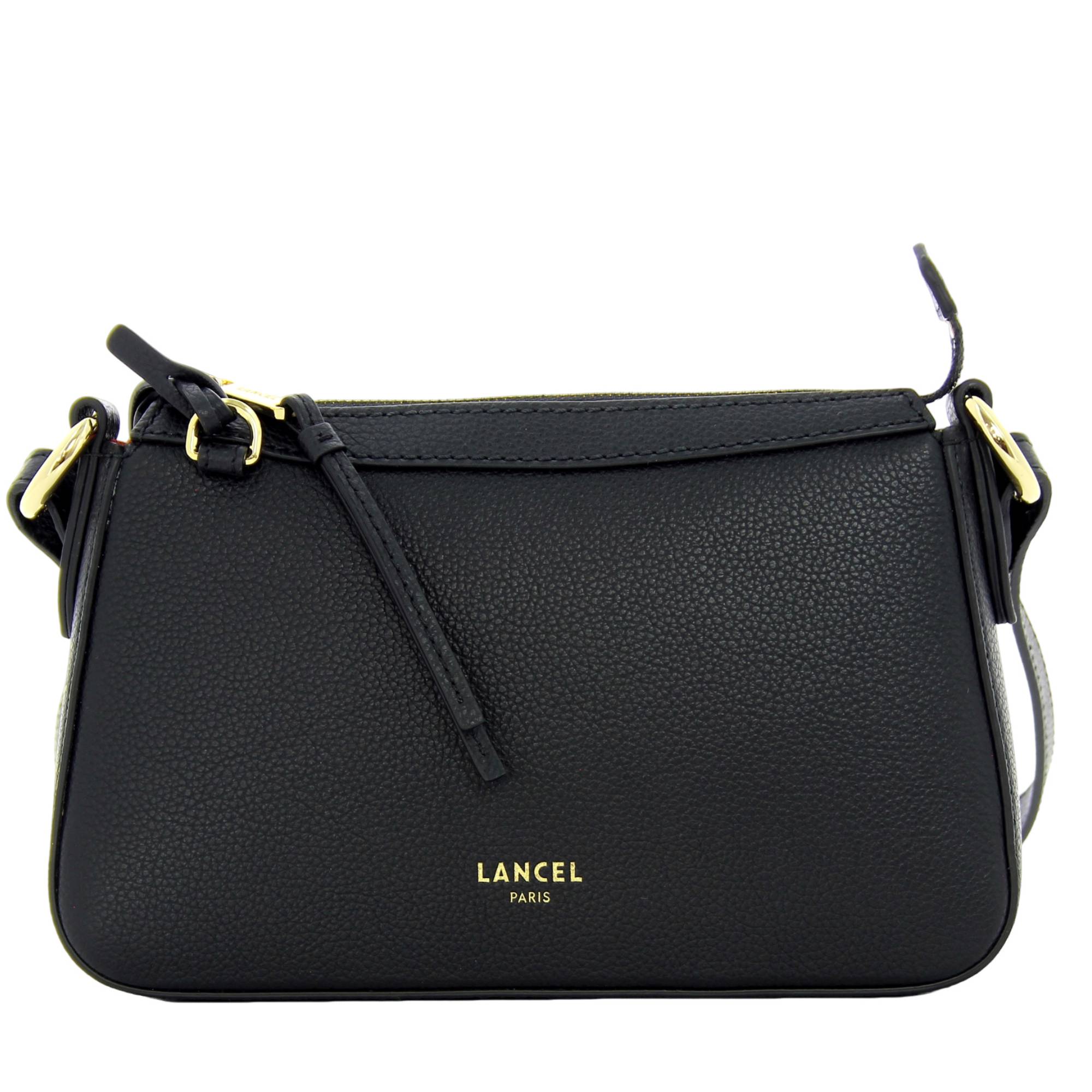 Petit sac bandouliere zippe Lancel Faubourg cuir A13524