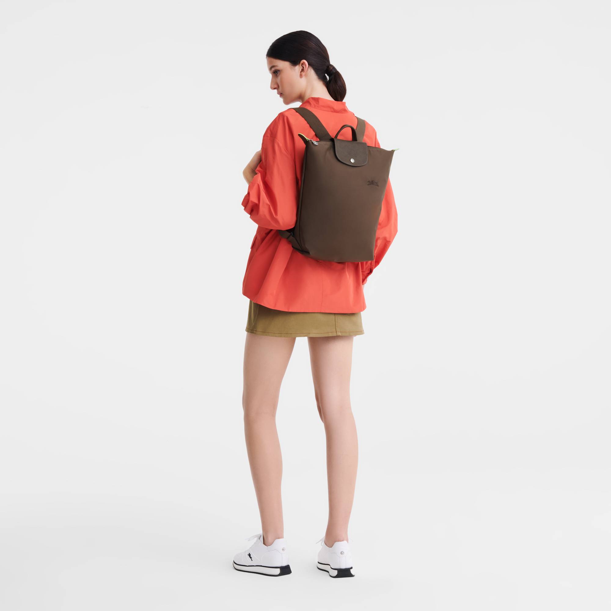 Sac a dos M Longchamp Le Pliage Green en toile 10284919
