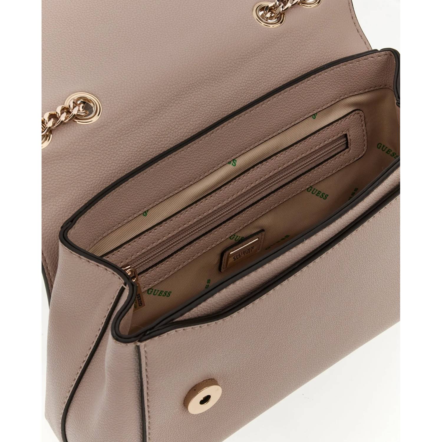 Sac à bandoulière Guess Eco Ali avec rabat HWEBG951121-ALM (Almond / Amande beige rose pâle) intérieur