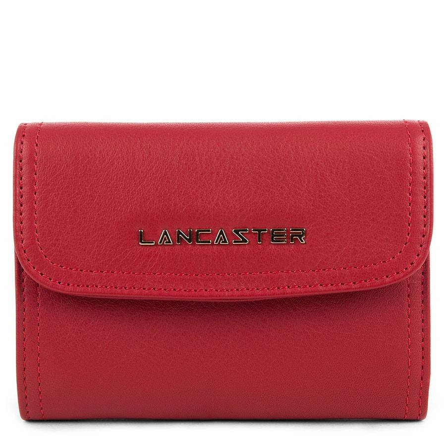 Portefeuille porte-monnaie Lancaster Mademoiselle Ana 172-17-ROUGE Rouge vue de face