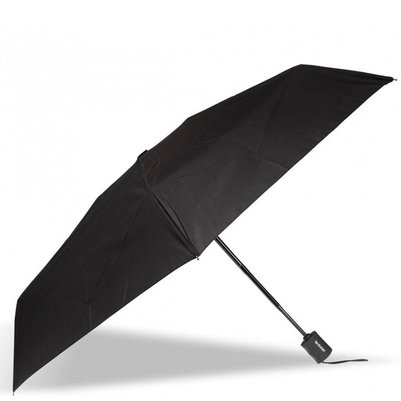 Mini parapluie plat automatique Isotoner X-tra Sec 09483-NR3 Noir ouvert
