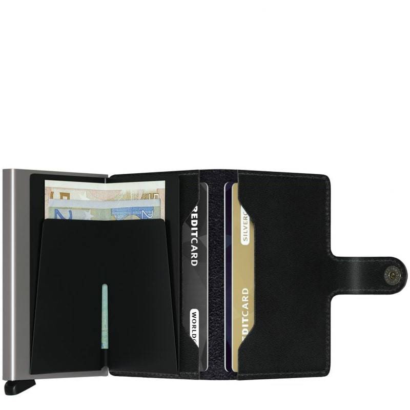 Porte-cartes Miniwallet Original Secrid  MO-BLACK Noir ouvert