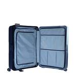 Valise cabine 4 roues Jump Maxlock CLP28 couleur marine vue de l'interieur.