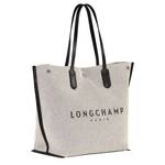 Sac porté épaule L Longchamp Essential Toile 10090HSG037 Ecru de profil