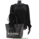 Sac shopping imprimé logo Valentino Liuto VBS3KG01 395 Noir multi porté