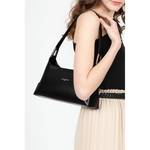 Sac besace baguette Lancaster Suave Ace 433-20-NOIR Noir porté épaule par une mannequin