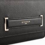 Petit portefeuille zippé Le Tanneur Judith TJUD3300N01 couleur noir vue profil